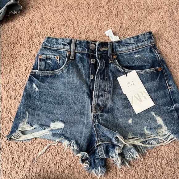 Zara Shorts Zara Jean Shorts Size 2 Poshmark
